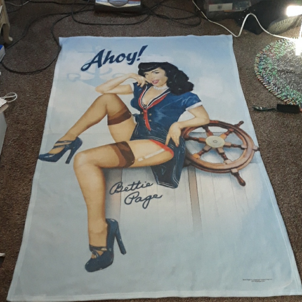 Bettie Page blanket